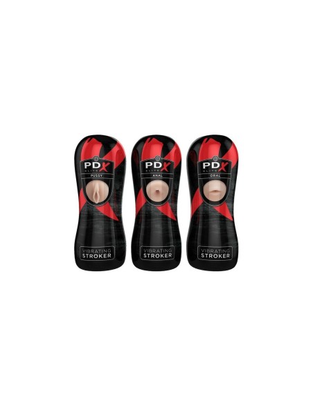 Vortex Dame Rose Pipedream VIBRATING STROKER DISPLAY Noir