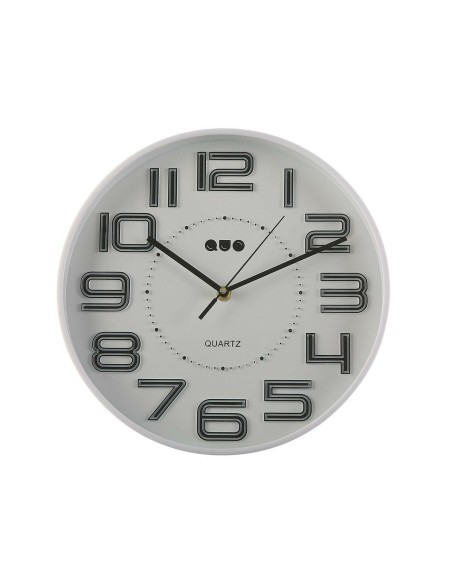 Horloge Murale Versa Blanc polypropylène 3,7 x 30 x 30 cm