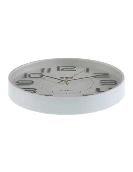Horloge Murale Versa Blanc polypropylène 3,7 x 30 x 30 cm