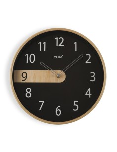 Horloge Murale Versa Noir Plastique Quartz 4,3 x 30,5 x 30,5 cm