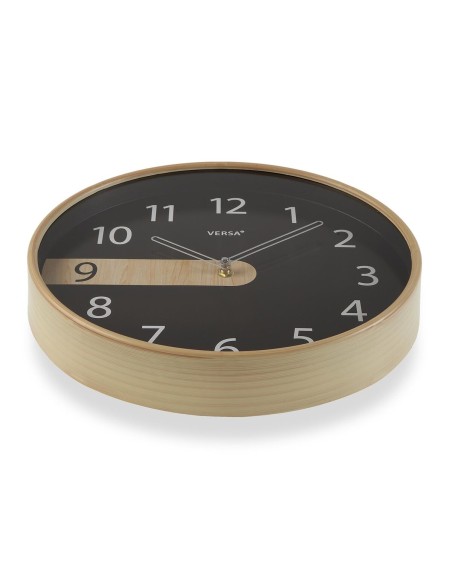 Horloge Murale Versa Noir Plastique Quartz 4,3 x 30,5 x 30,5 cm