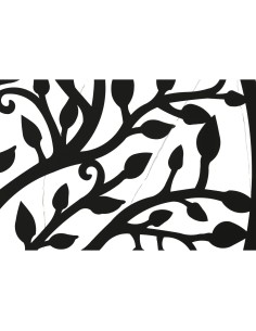 Décoration murale Home ESPRIT Noir Arbre Cottage 99 x 2 x 99 cm 2