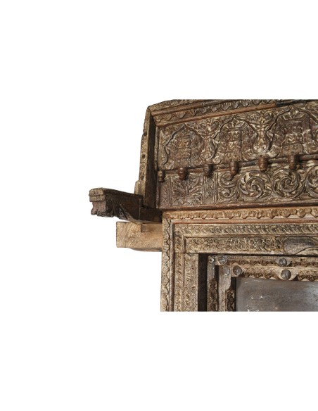 Figure décorative de jardin Home ESPRIT Marron bois de teck 120 X 46 X 190 cm Porte
