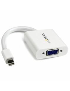 Adaptateur Mini DisplayPort vers VGA Startech MDP2VGAW Blanc Noir 0,12 m