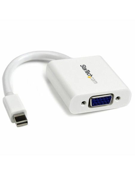 Adaptateur Mini DisplayPort vers VGA Startech MDP2VGAW Blanc Noir 0,12 m