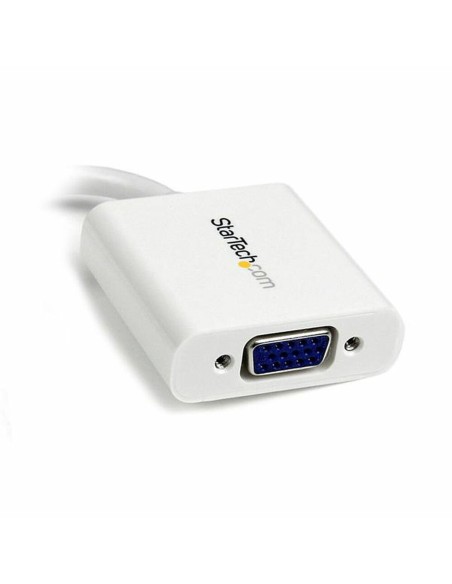 Adaptateur Mini DisplayPort vers VGA Startech MDP2VGAW Blanc Noir 0,12 m