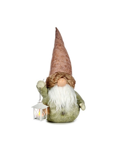 Figurine Décorative Lumière Lanterne Lutin 21,5 x 53 x 27 cm Gris Rose Résine