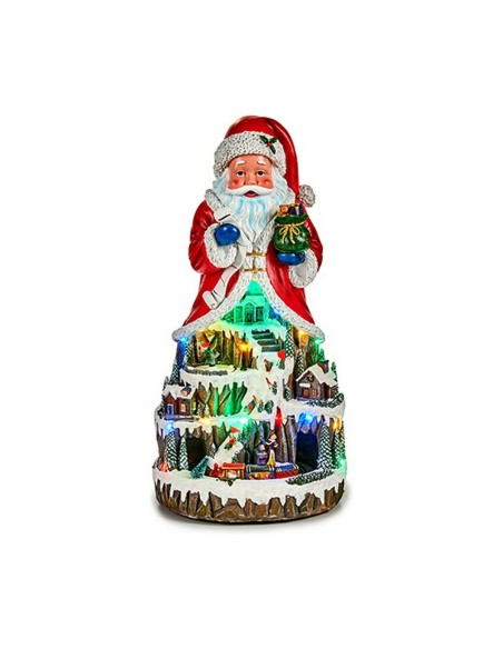 Décoration Père Noël 25 x 25 x 51 cm Blanc Résine 25 x 51 x 25 cm