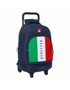 Cartable Benetton Flag Blue marine 33 x 45 x 22 cm