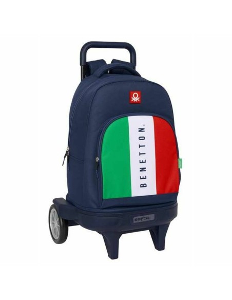 Cartable Benetton Flag Blue marine 33 x 45 x 22 cm