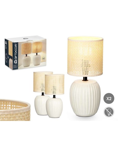 Lampe de bureau Blanc 60 W 2 Unités