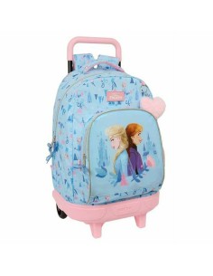 Cartable à roulettes Frozen Ice magic Bleu 33 x 45 x 22 cm
