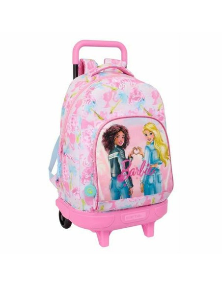 Cartable Barbie Painterly Rose Bleu ciel 33 x 45 x 22 cm