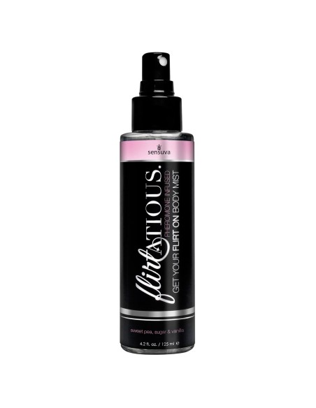 Brume de corps Phéronmone Flirtatious Vanille, sucre & pois de senteur 125 ml Sensuva