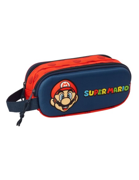 Cartable Super Mario Rouge Blue marine 21 x 8 x 6 cm