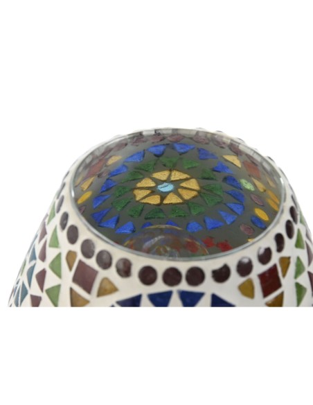 Lampe de bureau Home ESPRIT Multicouleur Aluminium Verre 220 V 13 x 13 x 17 cm (2 Unités)