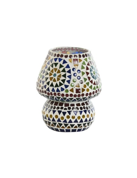 Lampe de bureau Home ESPRIT Multicouleur Aluminium Verre 220 V 13 x 13 x 17 cm (2 Unités)