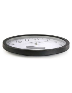 Horloge Murale Versa Noir Plastique Minimaliste 4 x 35 x 35 cm 2