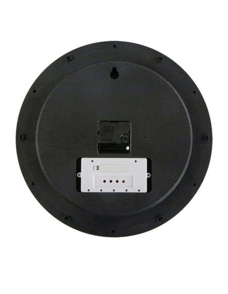 Horloge Murale Versa Noir Plastique Minimaliste 4 x 35 x 35 cm