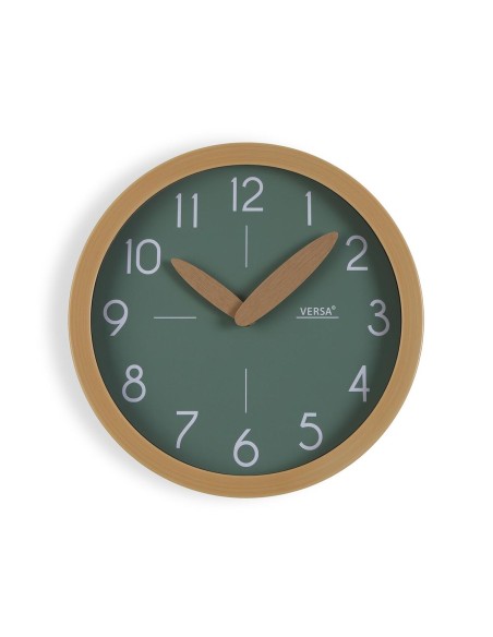 Horloge Murale Versa Vert Plastique Minimaliste 4,1 x 30 x 30 cm
