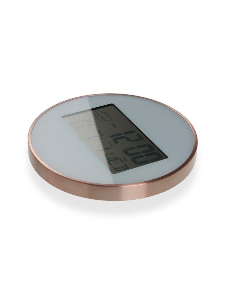 Horloge Murale Versa Blanc Plastique Minimaliste 2,8 x 25 x 25 cm