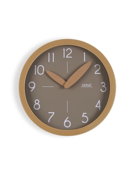 Horloge Murale Versa Gris Plastique Minimaliste 4,1 x 30 x 30 cm