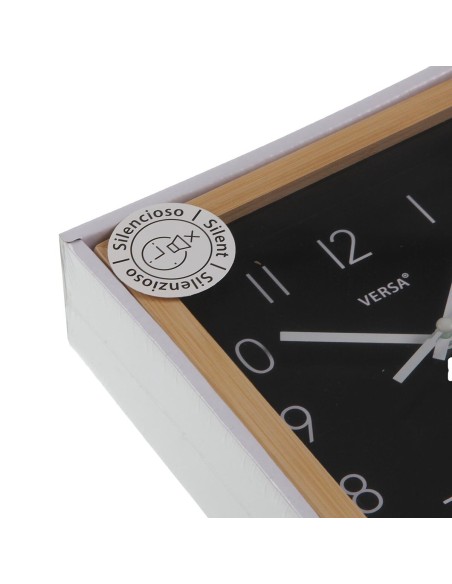 Horloge de table Versa Noir Minimaliste