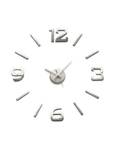Horloge Murale Versa Argenté polypropylène