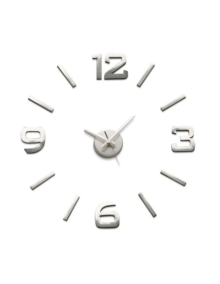 Horloge Murale Versa Argenté polypropylène