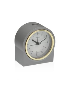 Pendule Réveil Versa Gris Plastique
