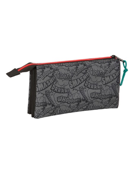 Trousse d'écolier My Hero Academia Noir 22 x 12 x 3 cm