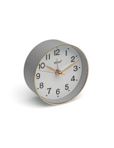 Pendule Réveil Versa Gris Plastique