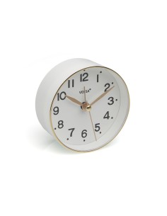 Pendule Réveil Versa Blanc Plastique