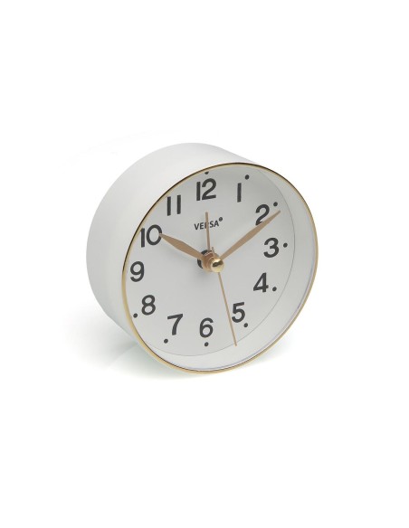 Pendule Réveil Versa Blanc Plastique
