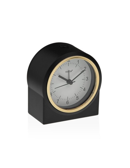 Pendule Réveil Versa Noir Plastique