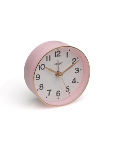 Pendule Réveil Versa Rose Plastique