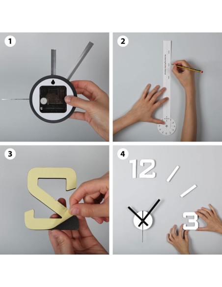Horloge Murale Versa Blanc Plastique