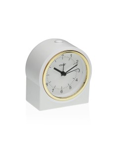 Pendule Réveil Versa Blanc Plastique