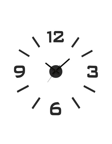 Horloge Murale Versa Noir Plastique