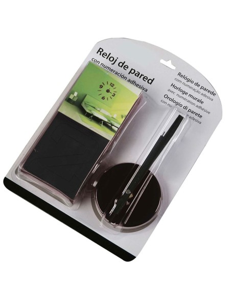 Horloge Murale Versa Noir Plastique