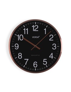 Horloge Murale Versa Noir Métal