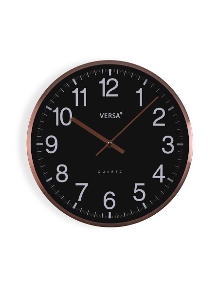 Horloge Murale Versa Noir Métal