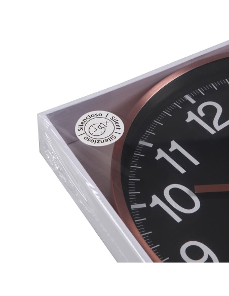 Horloge Murale Versa Noir Métal