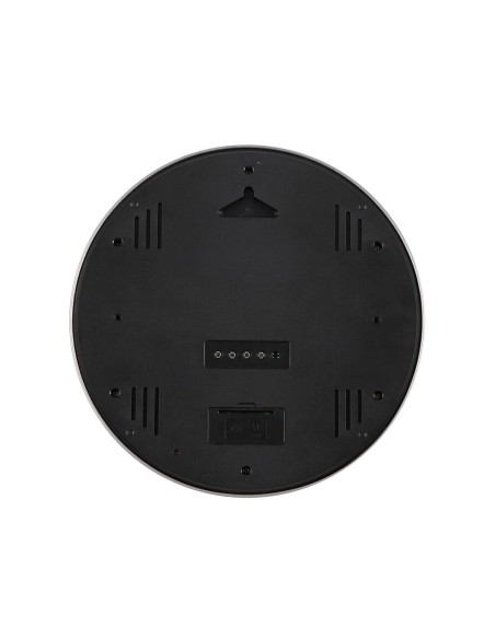 Horloge Murale Versa Noir Plastique Minimaliste 4,1 x 30 x 30 cm