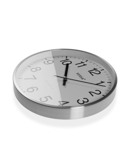 Horloge Murale Versa Blanc Métal