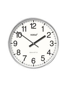 Horloge Murale Versa Blanc Plastique 4 x 30 x 30 cm 2