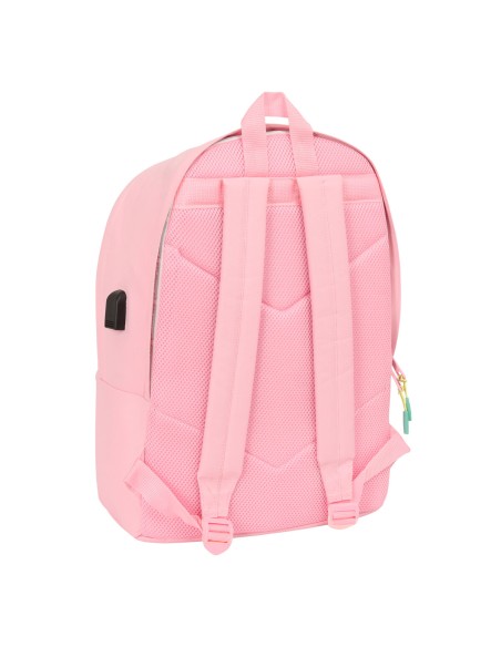 Cartable Munich +usb munich Rose 31 x 44 x 18 cm