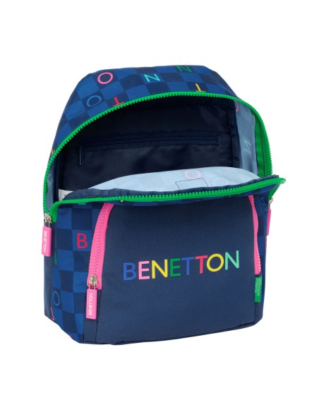 Sac à dos Benetton Damero Blue marine 25 x 30 x 13 cm
