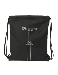 Sac à dos serré par des ficelles Kappa Dark Noir 35 x 40 x 1 cm