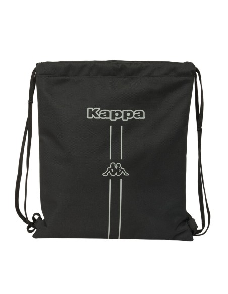 Sac à dos serré par des ficelles Kappa Dark Noir 35 x 40 x 1 cm